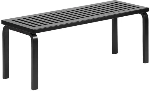 artek 153 Panchina Size A L112,5 cm Betulla Laccata Nera