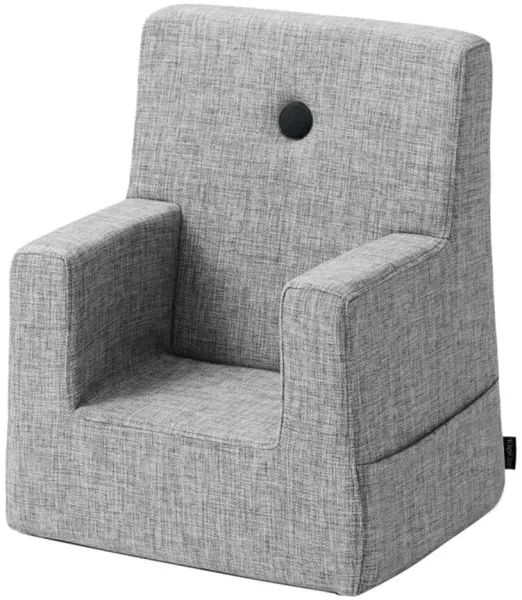 Sedia per bambini - grigio chiaro/grigio scuro con bottone