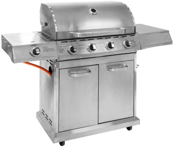 Heatus Premium barbecue a gas 4 fuochi e fornello laterale 158,5x61x120cm