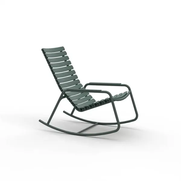 HOUE ReCLIPS sedia a dondolo in plastica riciclata - Olive Green