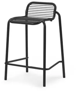 Normann Copenhagen Vig Sgabello da bar H65 cm Nero