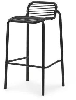 Normann Copenhagen Vig Sgabello da bar H75 cm Nero