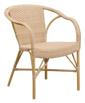 Sika-Design Madeleine Exterior Sedia da caffè Naturale/Mandorla