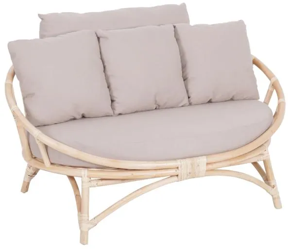 Set lounge Muscat 2 posti grigio 127x102x70cm