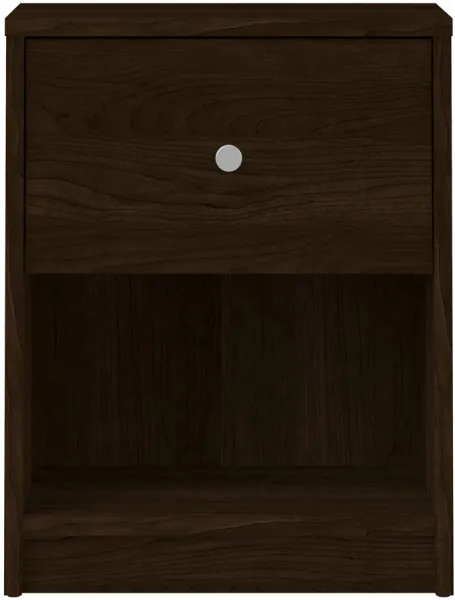 TVILUM May Comodino - legno marrone, con 1 cassetto e 1 vano