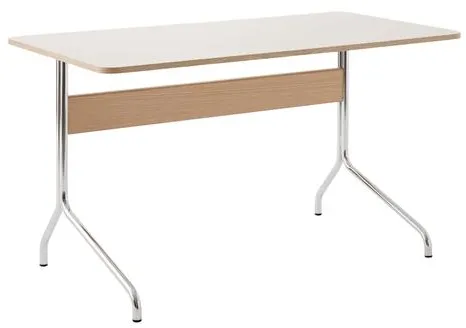 &Tradition Pavilion AV16 Scrivania Mushroom/Rovere/Cromo