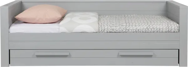 Dennis, Divano letto, grigio, H73x101x219 cm, pino