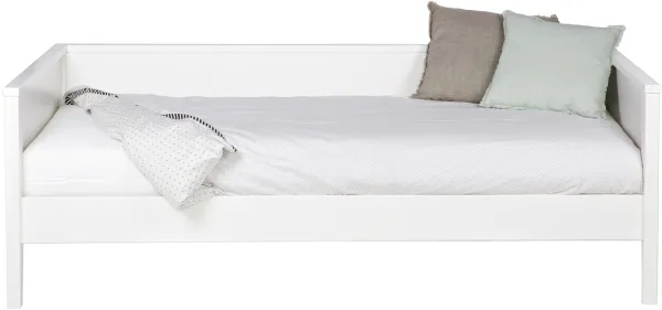 Nikki, Divano letto, bianco, H73x100x208 cm, pino