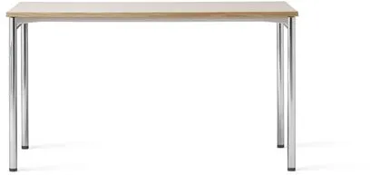 Audo Co Tavolo da Pranzo 140x70 Cromo/Laminato Crema