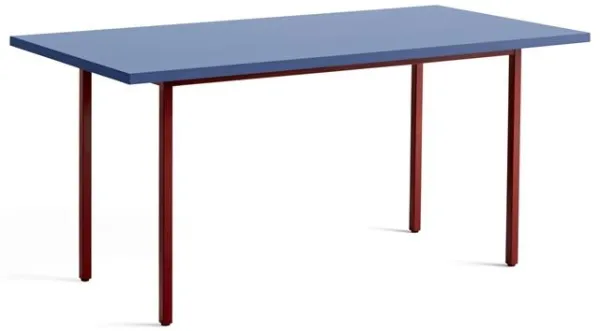HAY Two-Colour Tavolo da Pranzo L160 Maroon Red/Blu