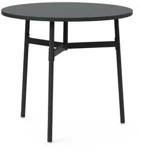 Normann Copenhagen Union Tavolo Nero Ø80 X H74,5 cm